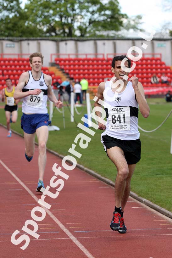 Mens senior 5000 metres, North Eastern Champs, Gateshead Stadium. Photo: David T. Hewitson/Sports for All Pics